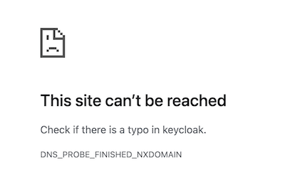 Site not reached